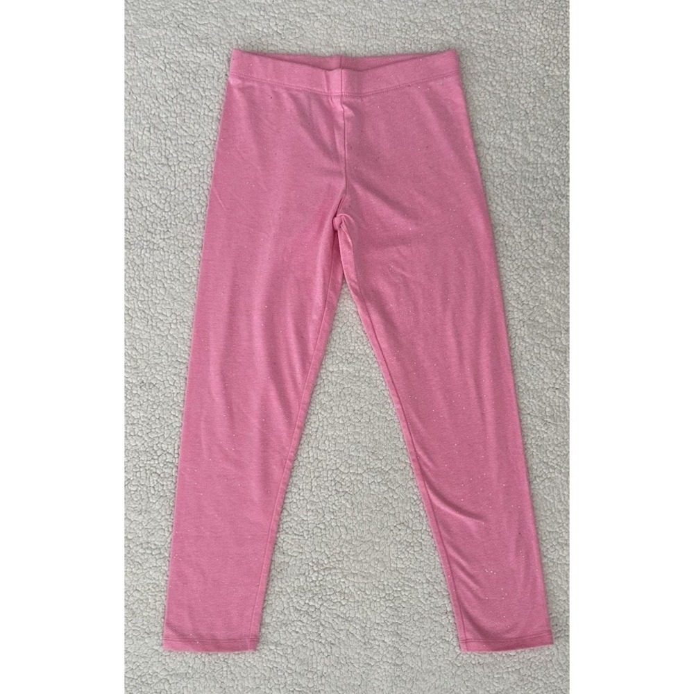 NEW Gap Kids Leggings Girl's Size XL / 14-16 Pink w/ Silver Glitter Confetti NWT